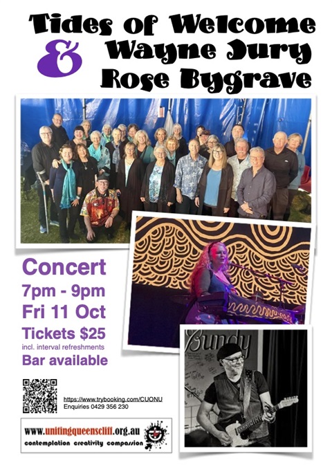 Rose Bygrave, Wayne Jury and Tides of Welcome Concert